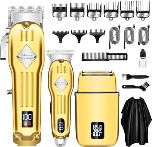 SUNNOW Hair Clippers Professional Cordless for Men, Beard Trimmer Hair Trimmer Electric Foil Shavers Razor Kit, Rechargeable Hair Cut Machines Men's Beard Grooming Kit for Home, Barber - Image 1