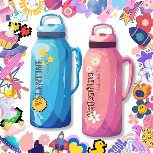 Poatel Valentines Day Cards for Kids School, 48 Kids Valentine Cards with 200 PCS Stickers, Fun Valentines Classroom Exchange for School, Valentines Party Favors - Image 1