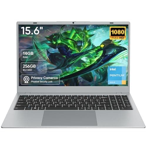 VIGSENUP 15.6" Laptop 16GB RAM 256GB NVMe SSD, Pentium Gold 6500Y (Beats N5095 up to 3.4GHz), Lightweight Notebook PC for Student Business Office, HD Port,Type-C PD Charging - Image 1