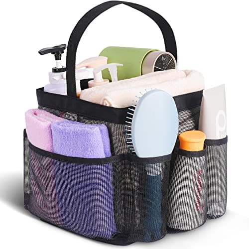 EUDELE Mesh Shower Caddy Portable for College Dorm Room Essentials, Shower Caddy Dorm with 8-Pocket Large Capacity for Beach, Swimming, Gym, Travel essentials - Image 1