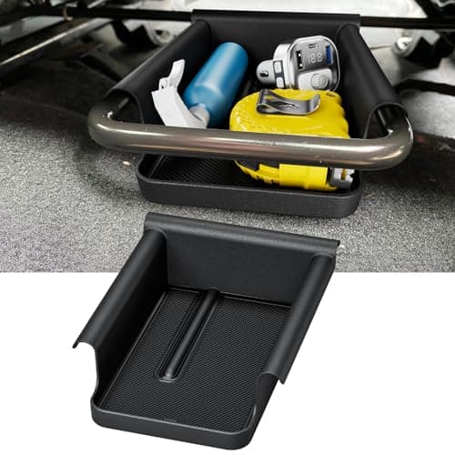 DIAMOOKY Front Under Seat Storage Box Compatible with Jeep Wrangler JL JLU 2018-2026 & Gladiator JT 2020 2021 2022 2023 2024 2025 2026 Accessories Hidden Organizer (Not for Power Seat) - Image 1