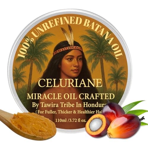 Celuriane 100% Raw Batana Oil for Hair Growth from Honduras, Aceite De Batana Natural Hair Growth Oil for Fuller, Thicker & Healthier Hair 3.72 Fl Oz. - Image 1