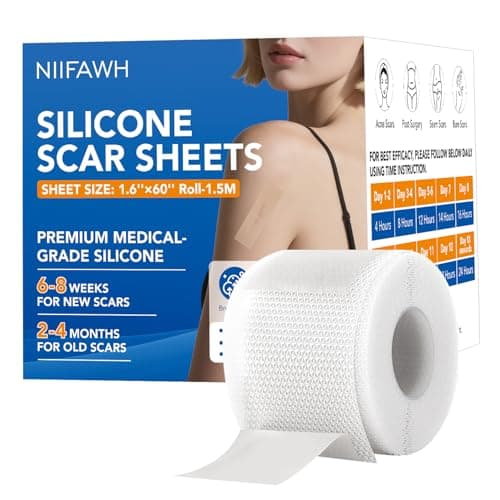 Clear Silicone Scar Sheets, Silicone Scar Tape(1.6"x 60" Roll-1.5M) - Reusable, Soft & Medical Grade Adhesive Tape for Old & New Scars, C-Section, Surgery, Keloid & Acne Scars - Image 1