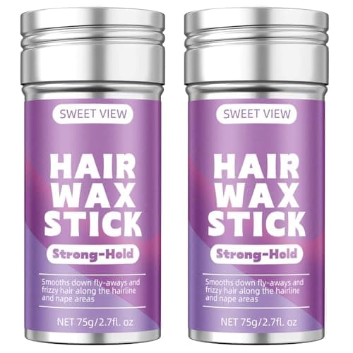 SWEET VIEW 2PCS Hair Wax Stick, Slick Back Hair Pomade/Balm/Gel for Tame Flyaways, Frizz, Sleek Ponytails, Buns, Styling Accessory for Women, Teen Girls - Image 1