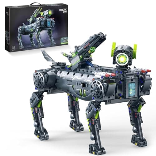 GEVINST Robot Robotic Dog Building Set for Boys Ages 8-12, 1609 Pieces STEM Animal Toys Model Building Kit, Gift for Adults Kids Teens Ages 8-14 (Static) - Image 1