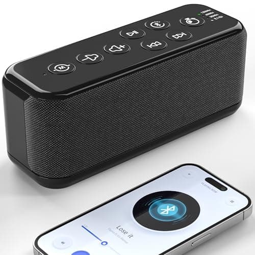 Rechargeable White Noise Machine with 3000mAh Battery - Bluetooth Sleep Sound Machines with Lullabies & Fan Sounds, Auto-Off Timer, Perfect for Office Privacy, Noise Canceling & Sleep Improvement - Image 1