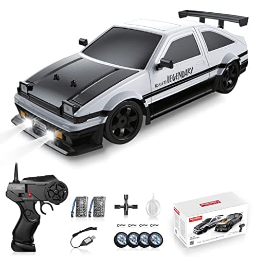 Sakeye RC Drift Car 2.4GHz 1:16 Scale 4WD High Speed Remote Control Cars Vehicle with LED Lights Two Batteries and Drifting Tires Racing Sport Toy Cars for Adults Boys Girls Kids - Image 1