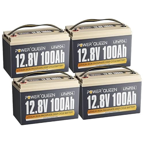 Power Queen 12V 100Ah LiFePO4 Battery, Group 31 Lithium Battery with 1280Wh Energy and BMS Protection, Up to 15000 Deep Cycles for RV Trailer, Solar Off-Grid, Marine - Image 1