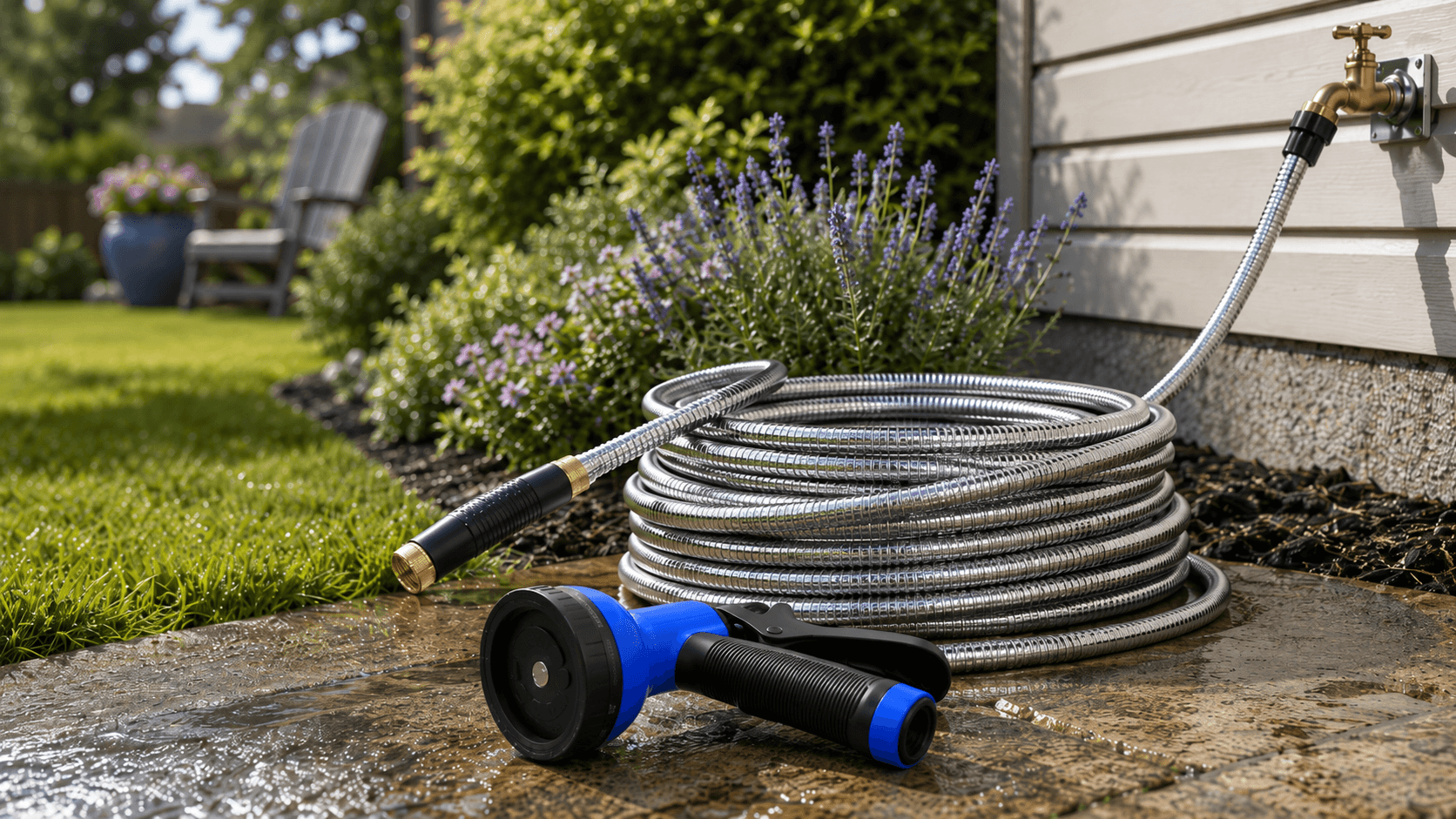 50-Foot Stainless Steel Garden Hose Under $14 on Amazon