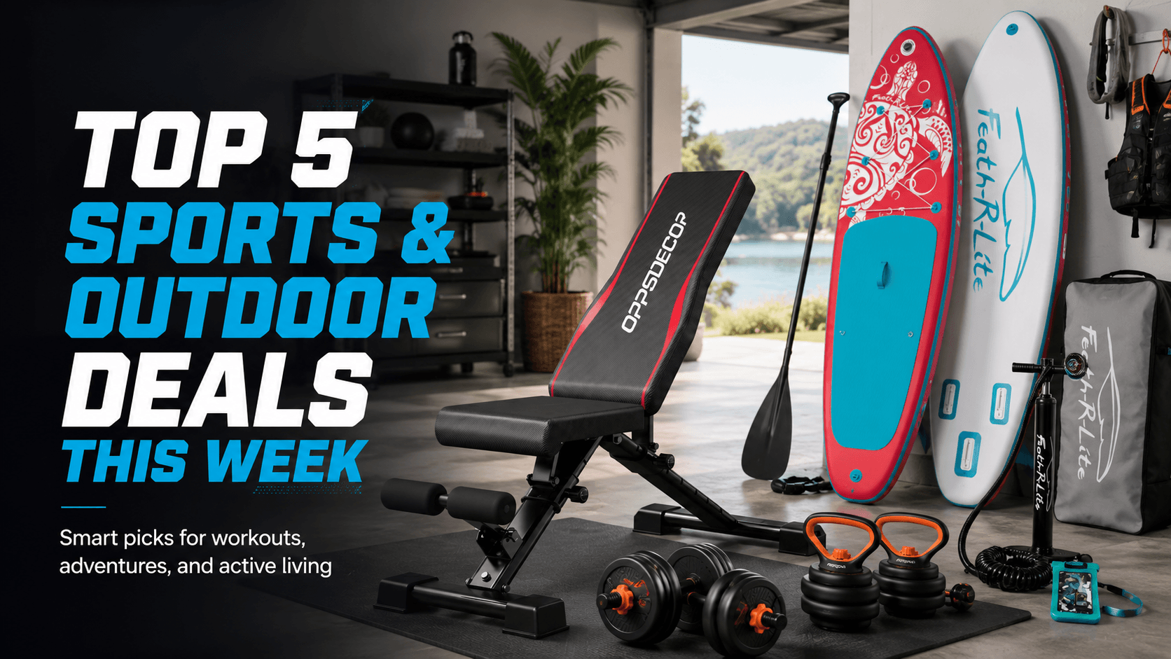 Top 5 Sports & Outdoor Deals This Week: Home Gym, Paddleboard & Fishing Gear
